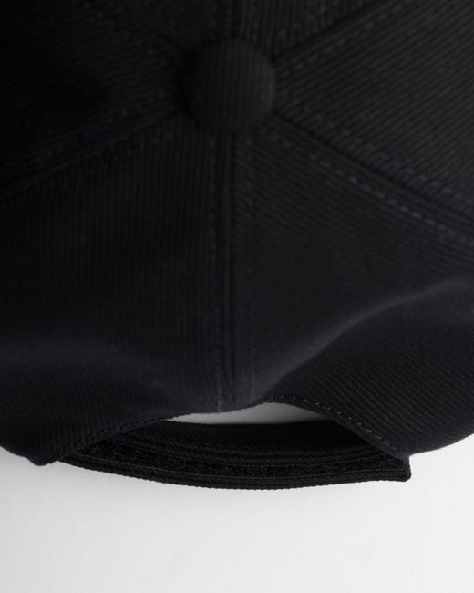 Prada Black Drill Baseball Cap for men