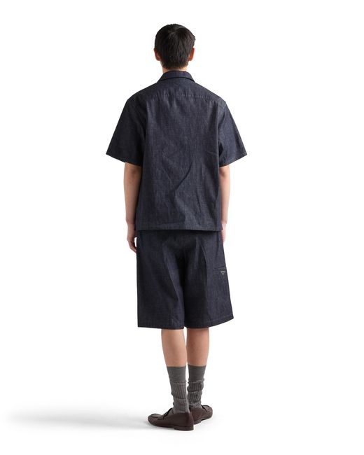 Bermuda di Prada in Blue da Uomo