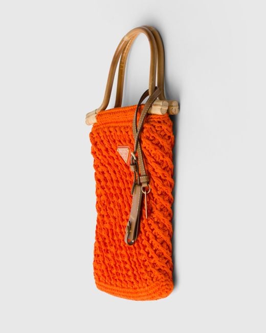 Prada Orange Mini Handtasche