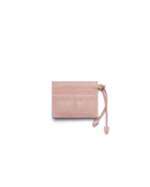 Prada Pink Leather Card Holder