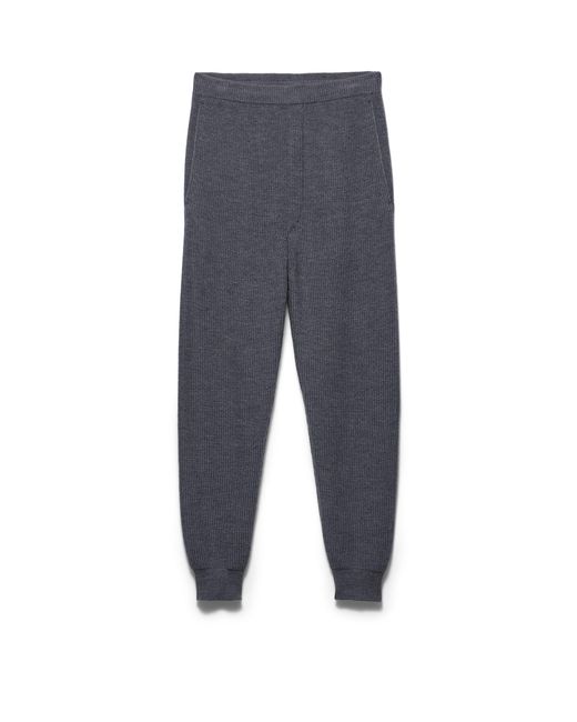Prada Blue Wool Joggers for men