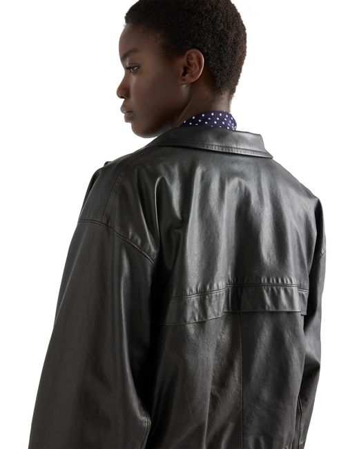 Prada Black Nappa Leather Jacket