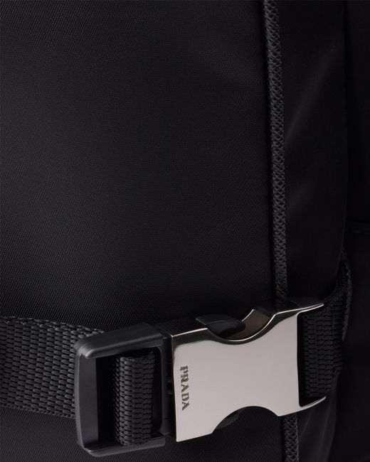 Prada Black Large Re-Nylon And Saffiano Leather Shoulder Bag for men