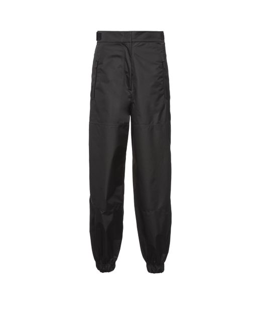 Pantaloni Ampi In Extreme-tex Light di Prada in Black