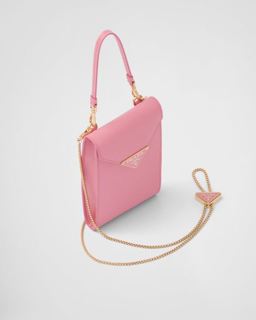 Prada Pink Saffiano Leather Mini-bag