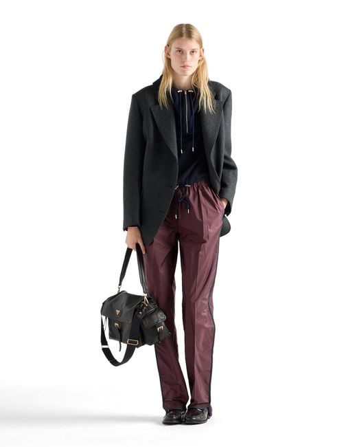 Prada Purple Re-Nylon Pants