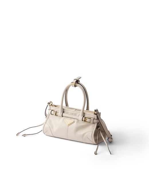Prada Natural Bonnie Leather Mini Handbag