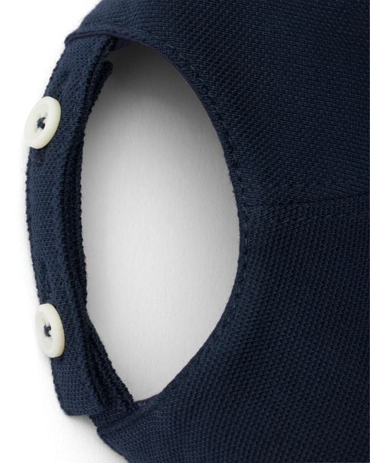 Prada Blue Old Piqué Baseball Cap for men