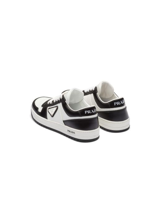 Sneakers Mujeres cuero blanco/negro Prada de color White