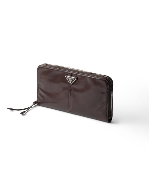 Prada Brown Leather Wallet for men