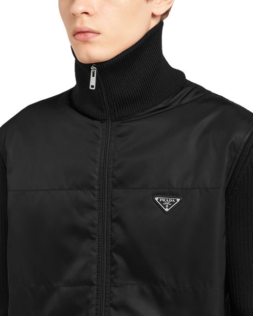 prada black cardigan
