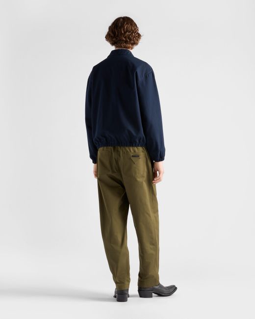 Pantalon En Coton Prada pour homme en coloris Green
