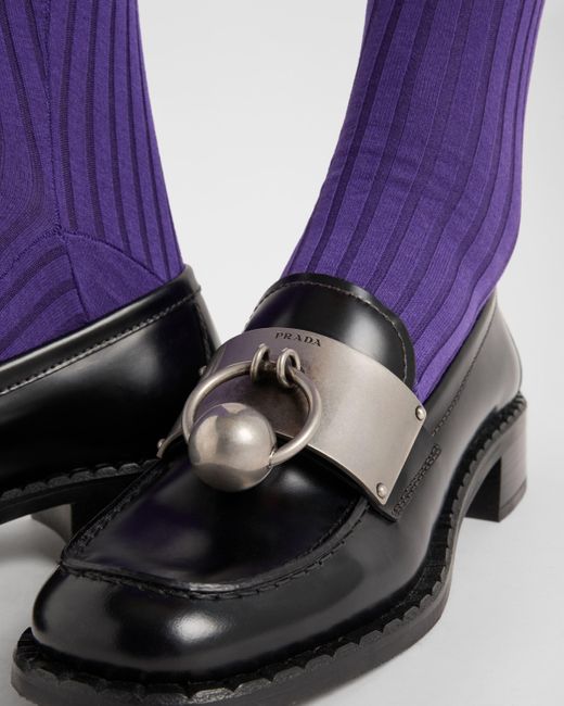 Mocassini di Prada in Black