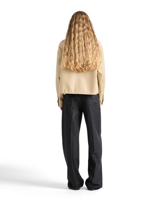 Prada Natural Nappa Leather Blouson Jacket