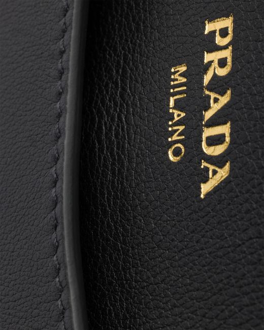 Prada Black Prelude Medium Leather Handbag
