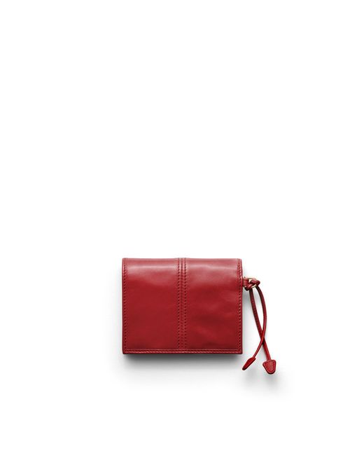 Prada Red Small Leather Wallet
