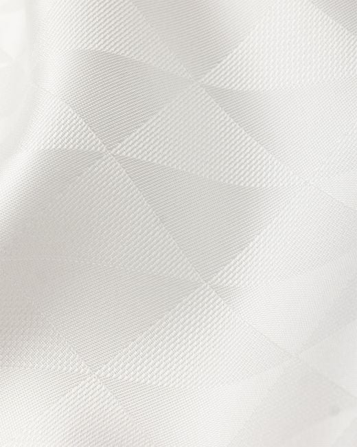 Prada White Printed Silk Twill Jacquard Scarf