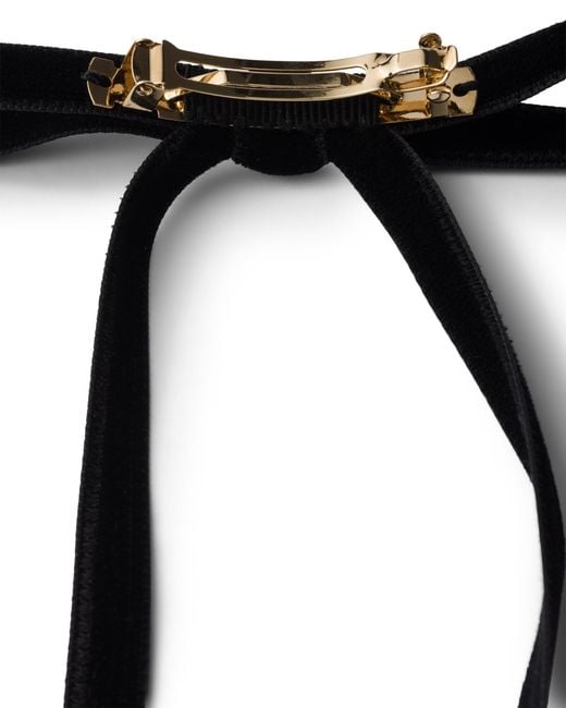 Fermaglio Per Capelli di Prada in Black
