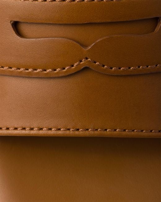 Prada Brown Leather Sandals