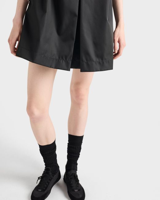 Prada Black Re-Nylon Mini-Dress