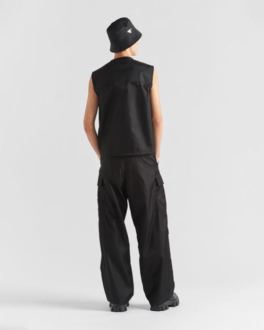 Prada Black Re-Nylon Vest for men