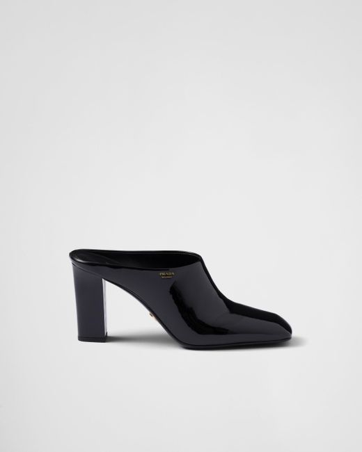Mules 85Mm di Prada in Black