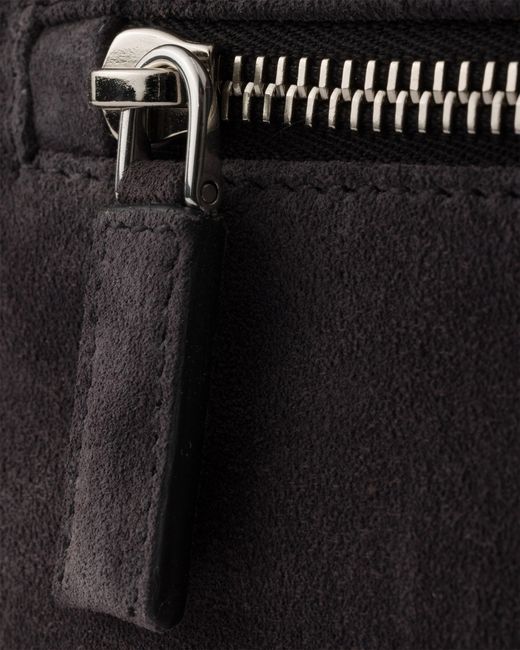 Prada Black Suede Shoulder Bag for men