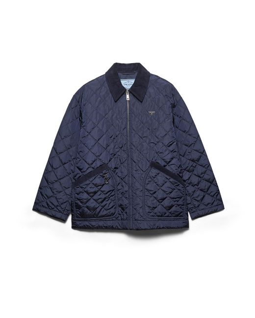 Prada Blue Re-Nylon Blouson Jacket