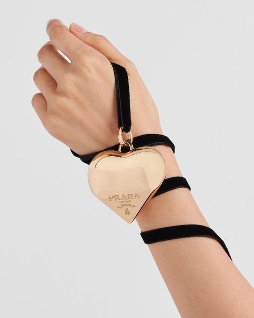 Prada Multicolor Eternal Gold Choker Mit Großem Anhänger Aus Gelbgold