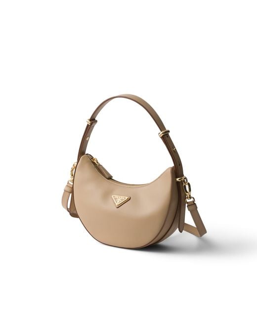 Borsa A Spalla Arqué Mini di Prada in Metallic