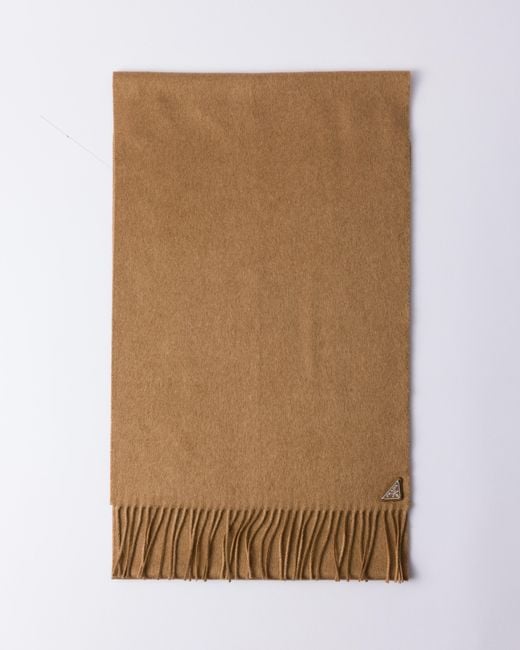 Prada Natural Silk And Cashmere Scarf for men