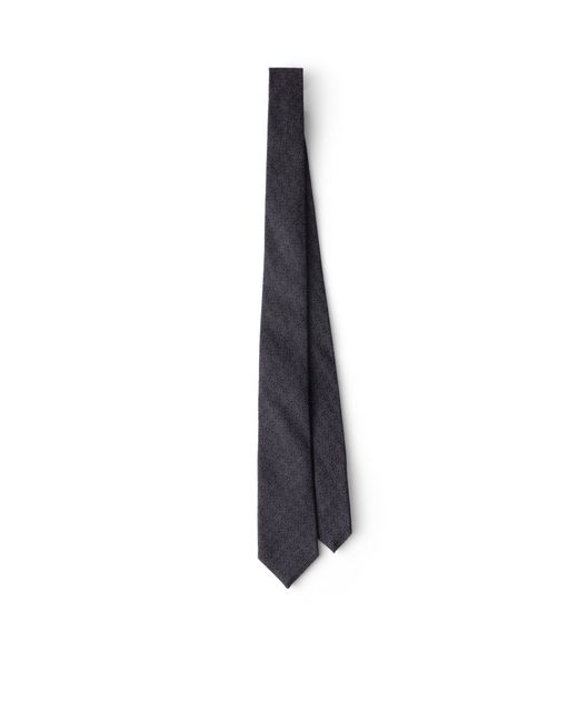 Prada White Wool And Silk Tie for men