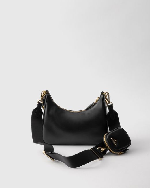 Prada Black Re-Edition 2005 Leather Bag