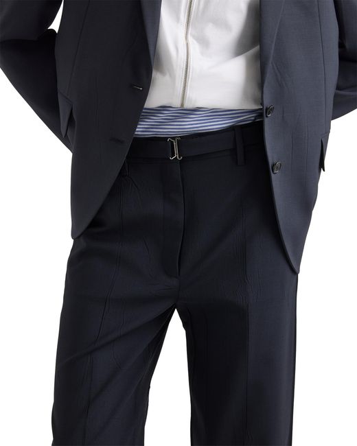 Prada Blue Wool Pants