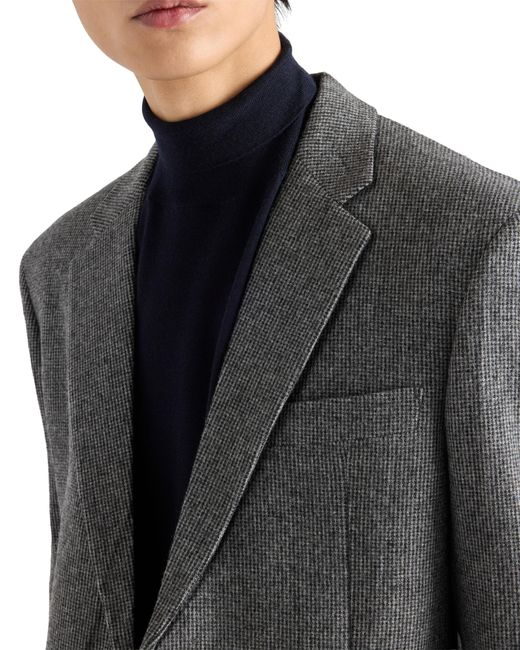 Prada Gray Single-Breasted Wool Jacket for men