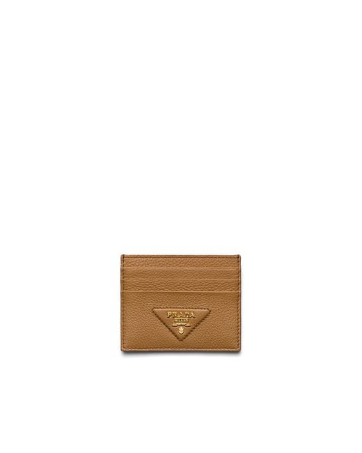 Prada White Leather Card Holder