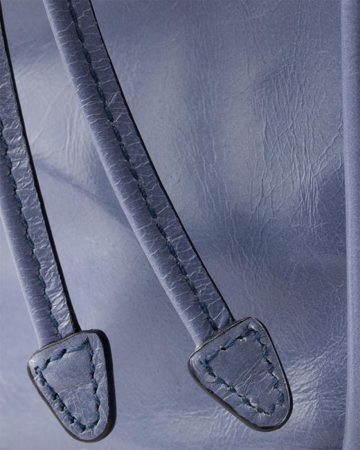 Prada Blue Bonnie Large Leather Handbag, Aviation