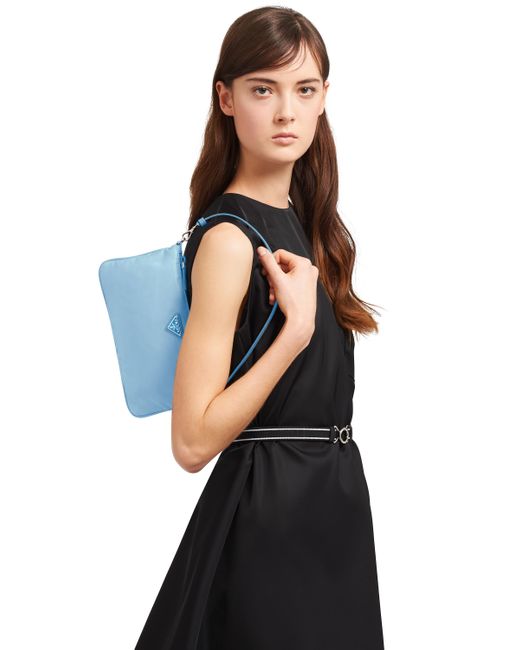 Prada Blue Mini Bag Aus Re-nylon