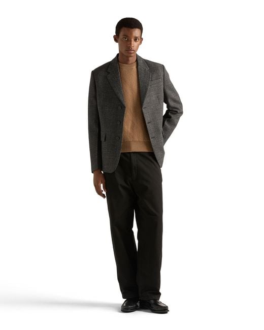Prada Natural Cashmere Crew-Neck Sweater for men