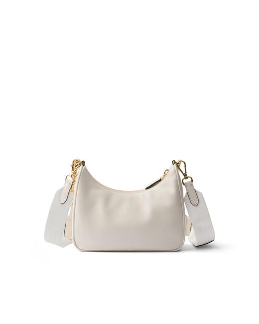 Prada Natural Re-Edition 2005 Leather Shoulder Bag