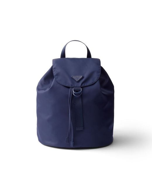 Prada Blue Re-Nylon Backpack, Baltic