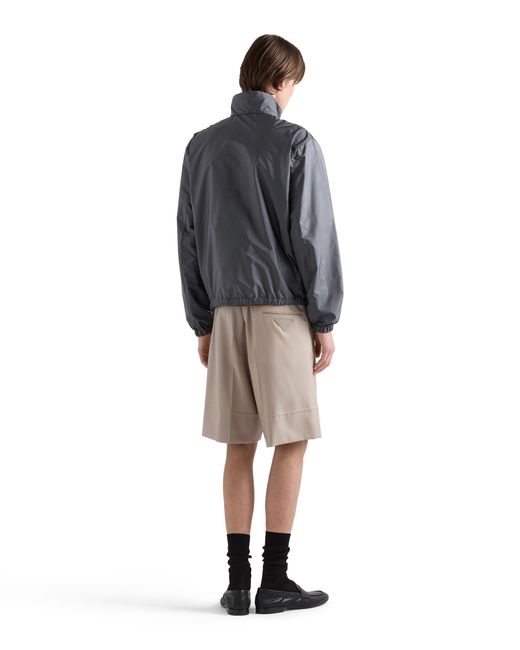 Prada Gray Re-Nylon Jacket for men