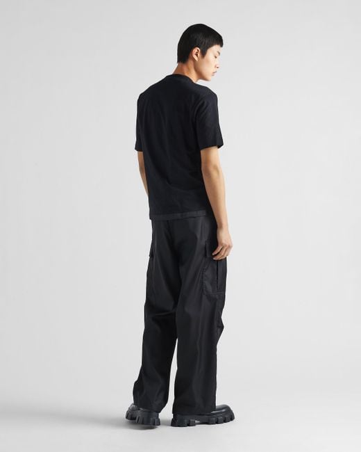 Prada Black T-Shirt With Pocket Detail for men