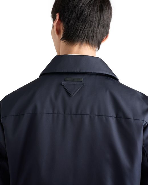 Prada Blue Re-Nylon Blouson Jacket for men