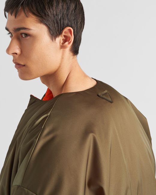Prada Green Reversible Re-nylon Down Jacket for men