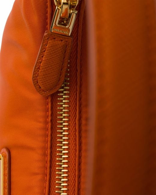 Prada Brown Re-Edition 2005 Re-Nylon And Saffiano Mini Bag