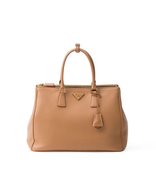 Borsa Galleria Large di Prada in Natural