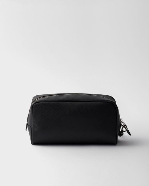 Prada Pouch Aus Saffiano-Leder in Black für Herren