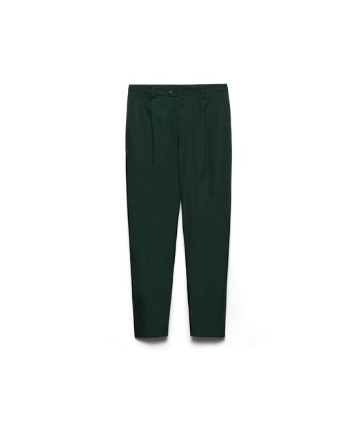 Prada Green Poplin Pants for men