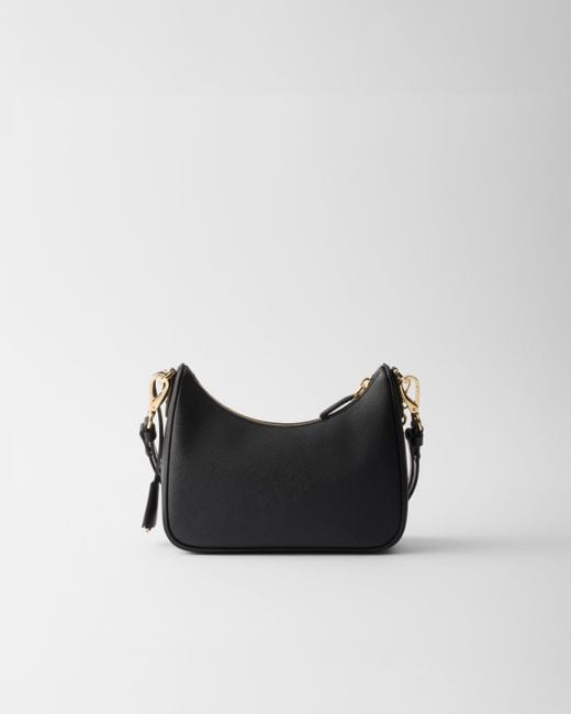 Prada Black Re-Edition Saffiano Leather Mini-Bag